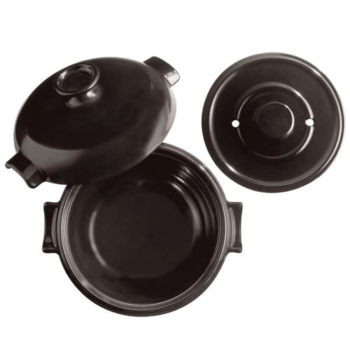Emile Henry Rice Pot In Charcoal