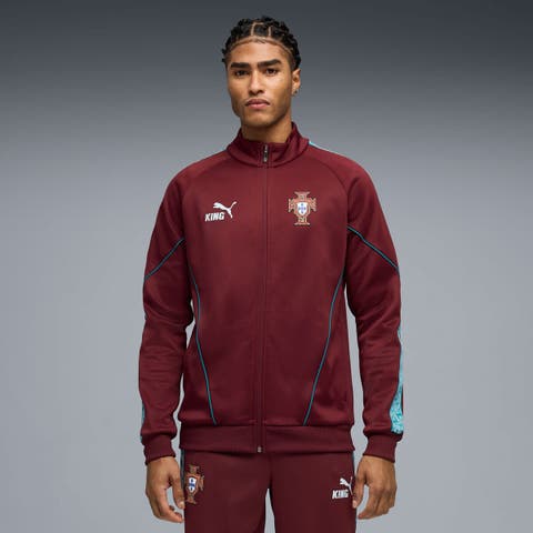 Men's Puma Maroon Portugal National Team King Anthem Full-Zip Jacket