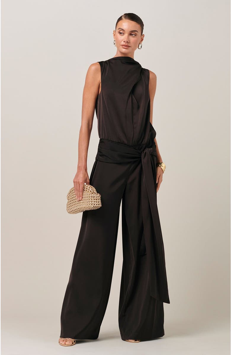 SAVEL Elliana Jumpsuit, Alternate, color, Chocolate