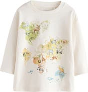 NEXT Kids' Watercolor Wildlife Graphic T-Shirt