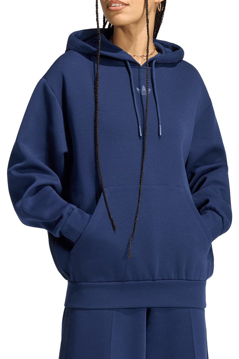 Spacer Oversize Trefoil Hoodie, Main, color, NINDIG