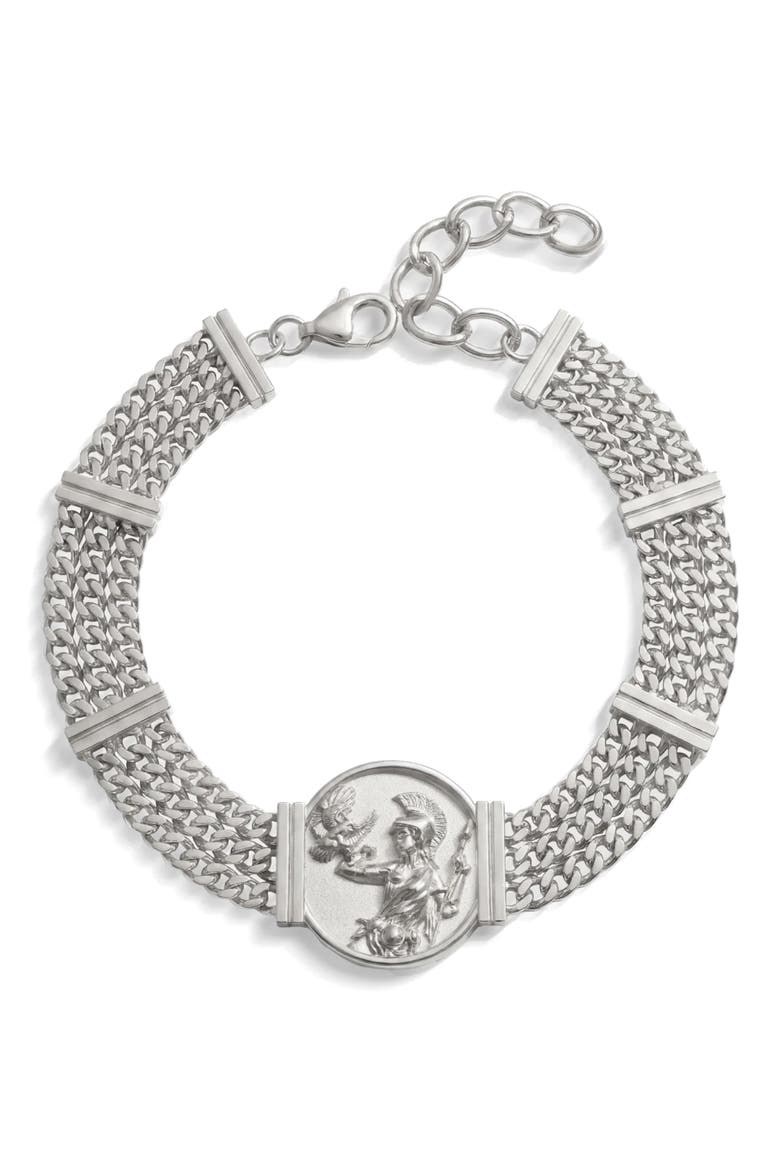Spellbound Sterling Silver Athena Chain Bracelet, Main, color, METALLIC SILVER
