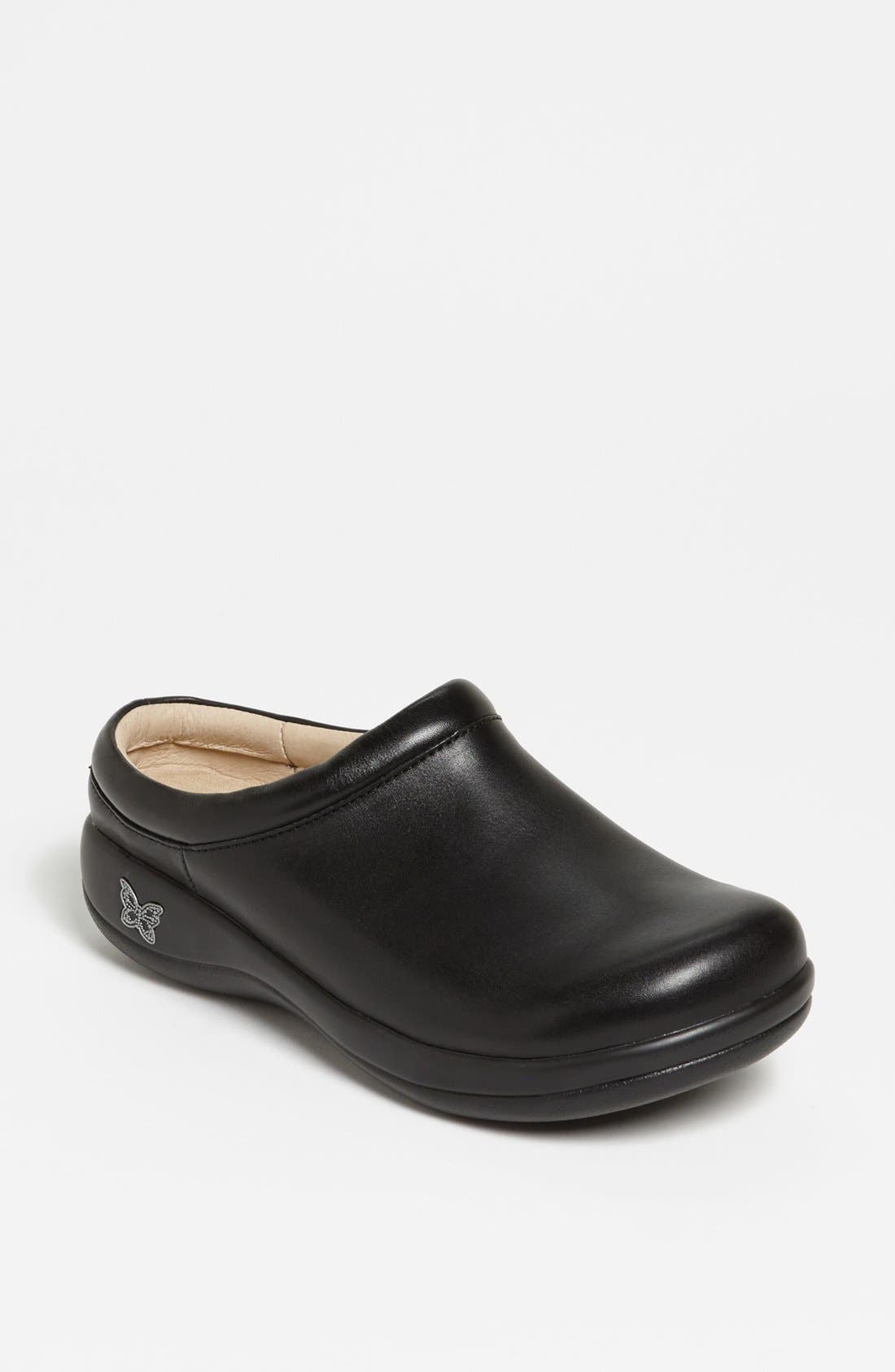 Alegria by PG Lite Kayla Clog, Main, color, Black Nappa Leather