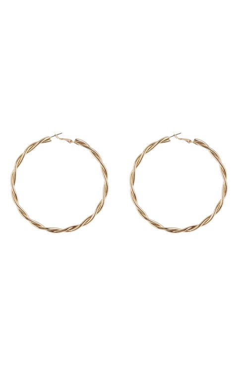 Twist Hoop Earrings