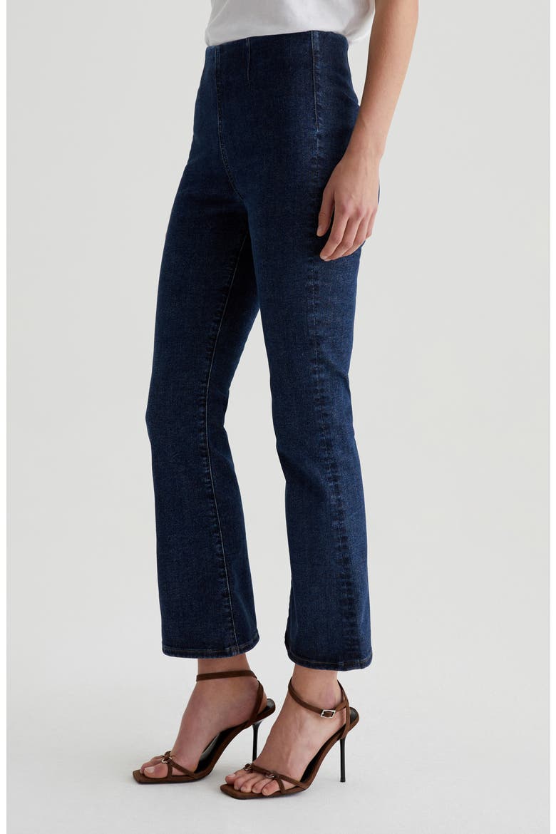 Farrah Pull-On Ankle Bootcut Jeans, Alternate, color, HYACINTH