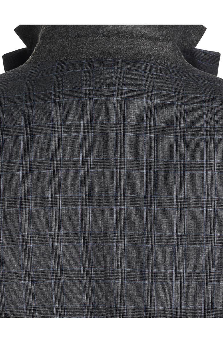 Michael Kors Big & Tall Windowpane Sport Coat, Alternate, color, Charcoal