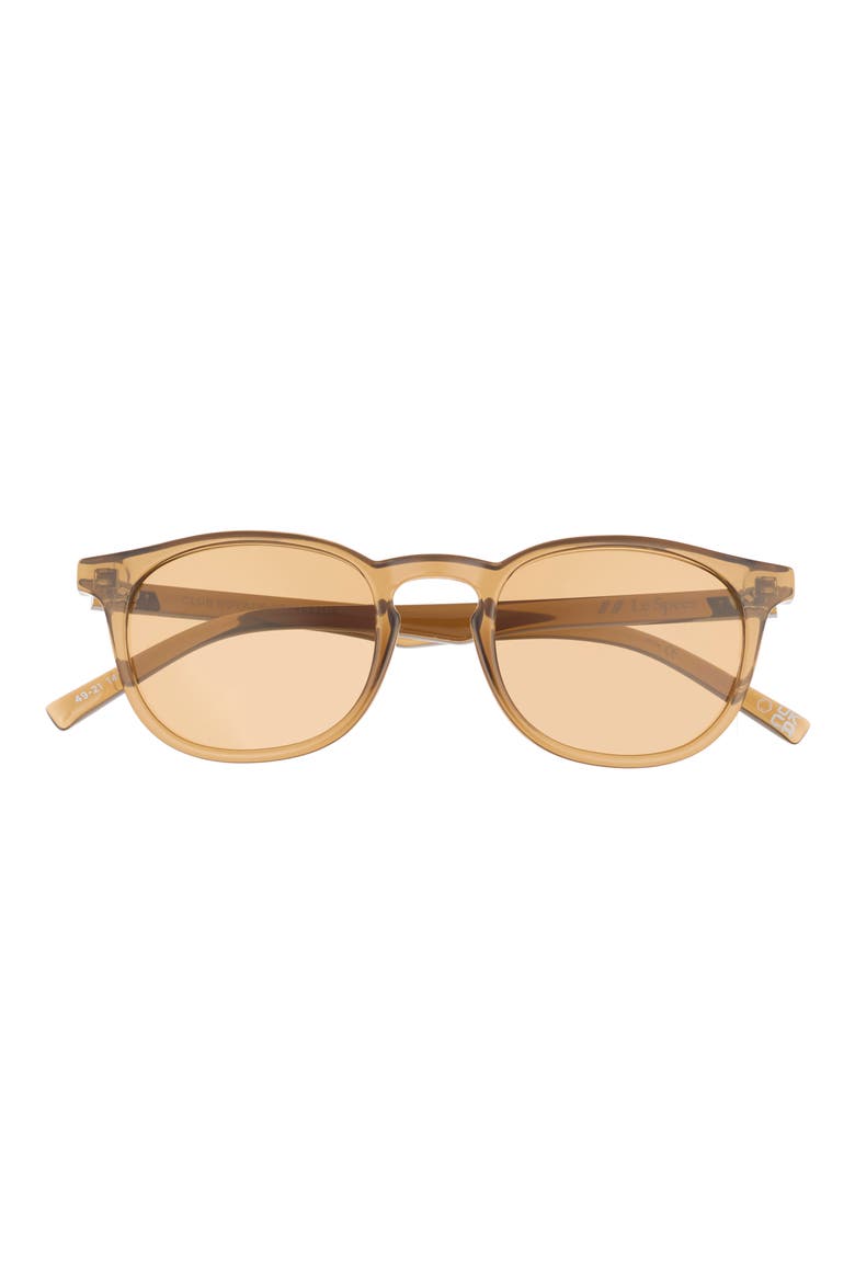 Club Royale 48mm Round Sunglasses, Main, color, UMBER / LIGHT BROWN MONO