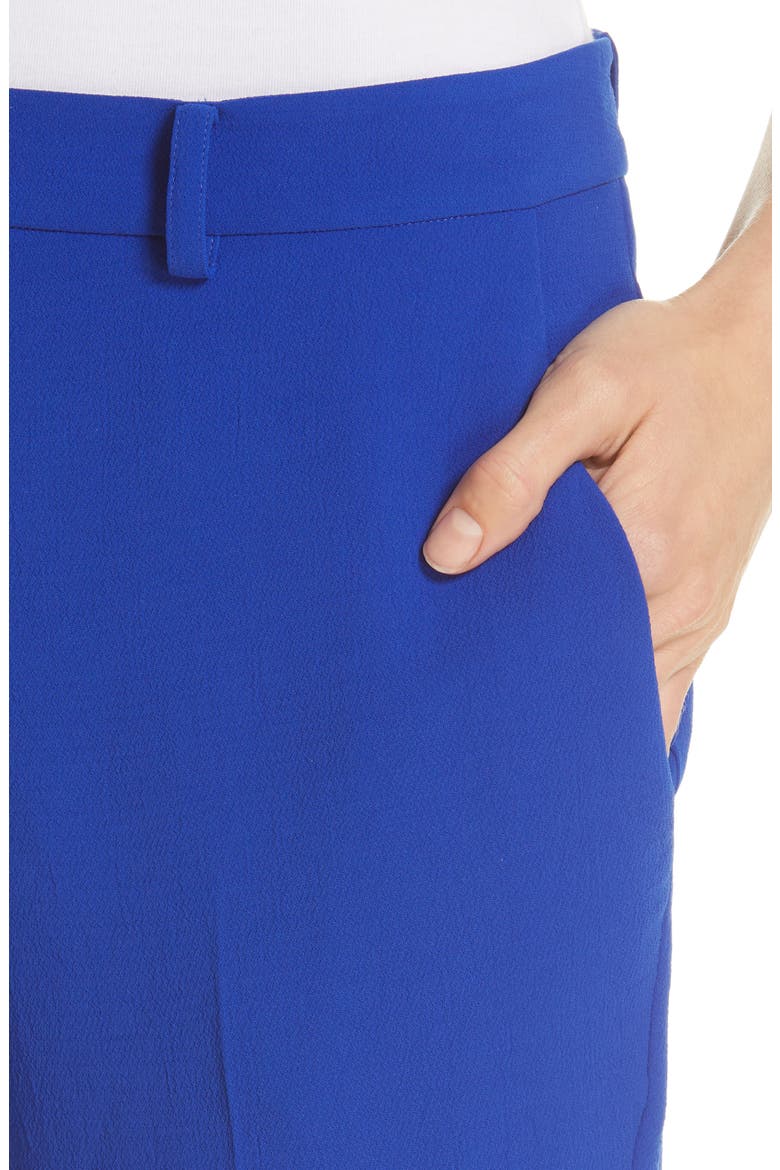 Pody Crepe Trousers, Alternate, color, BLEUKLEIN