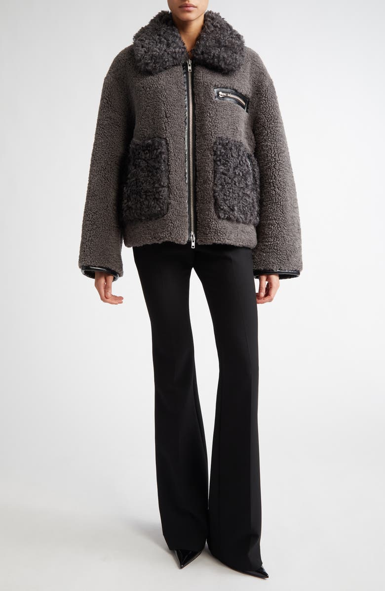 Stand Studio Joann Oversize Faux Shearling Jacket, Alternate, color, 