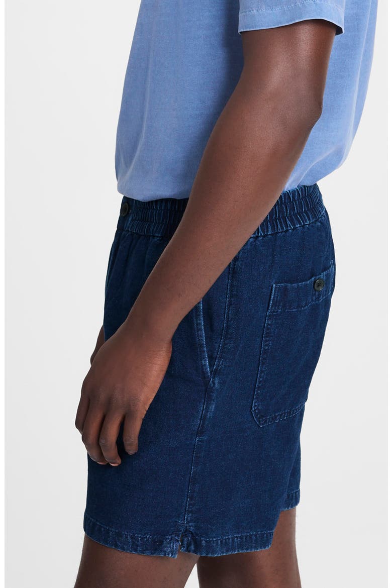 Indigo Dyed Everywear Shorts, Alternate, color, DARK INDIGO