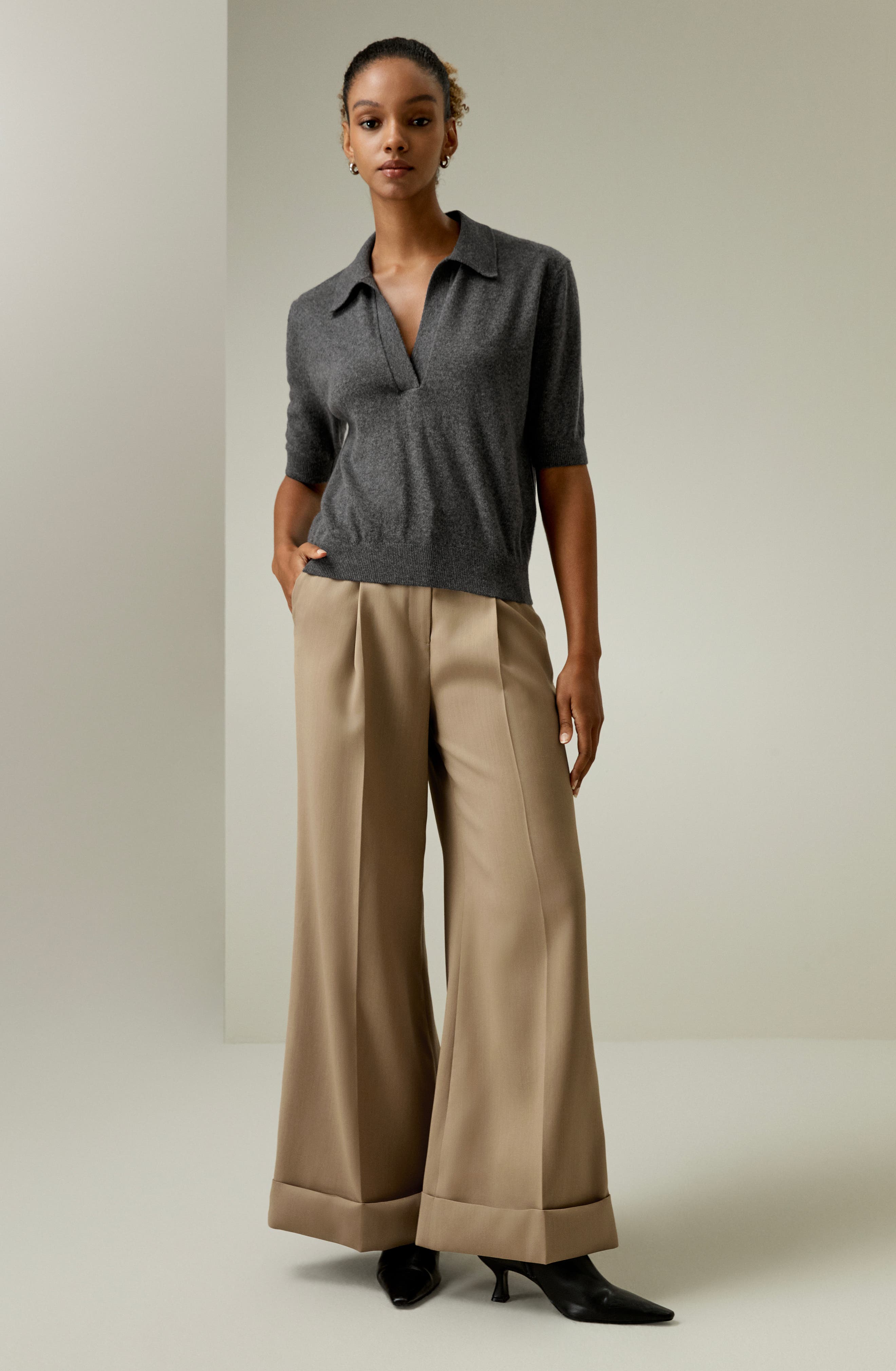 Cashmere Polo Sweater - image 2