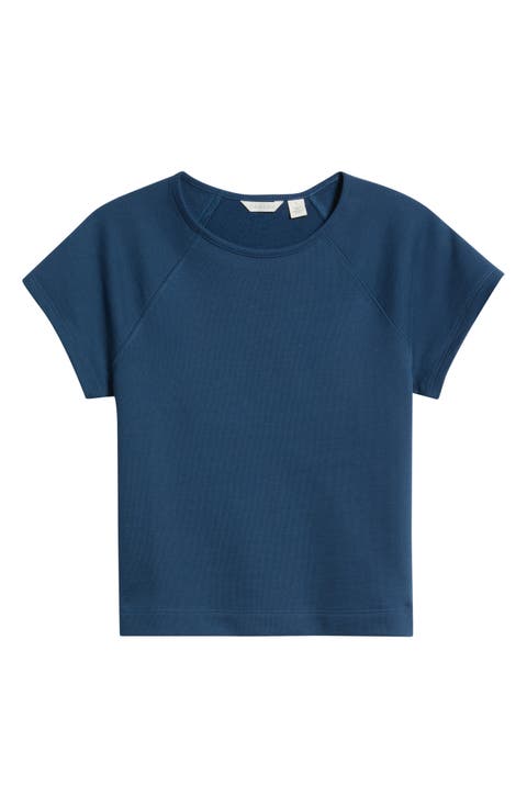 Short Sleeve Terry Sweatshirt