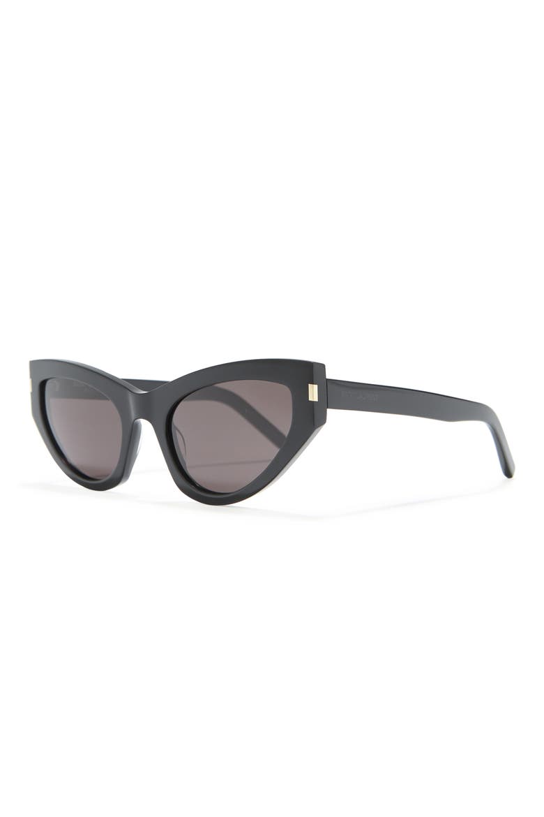 54mm Cat Eye Core Sunglases, Alternate, color, BLACK BLACK GREY