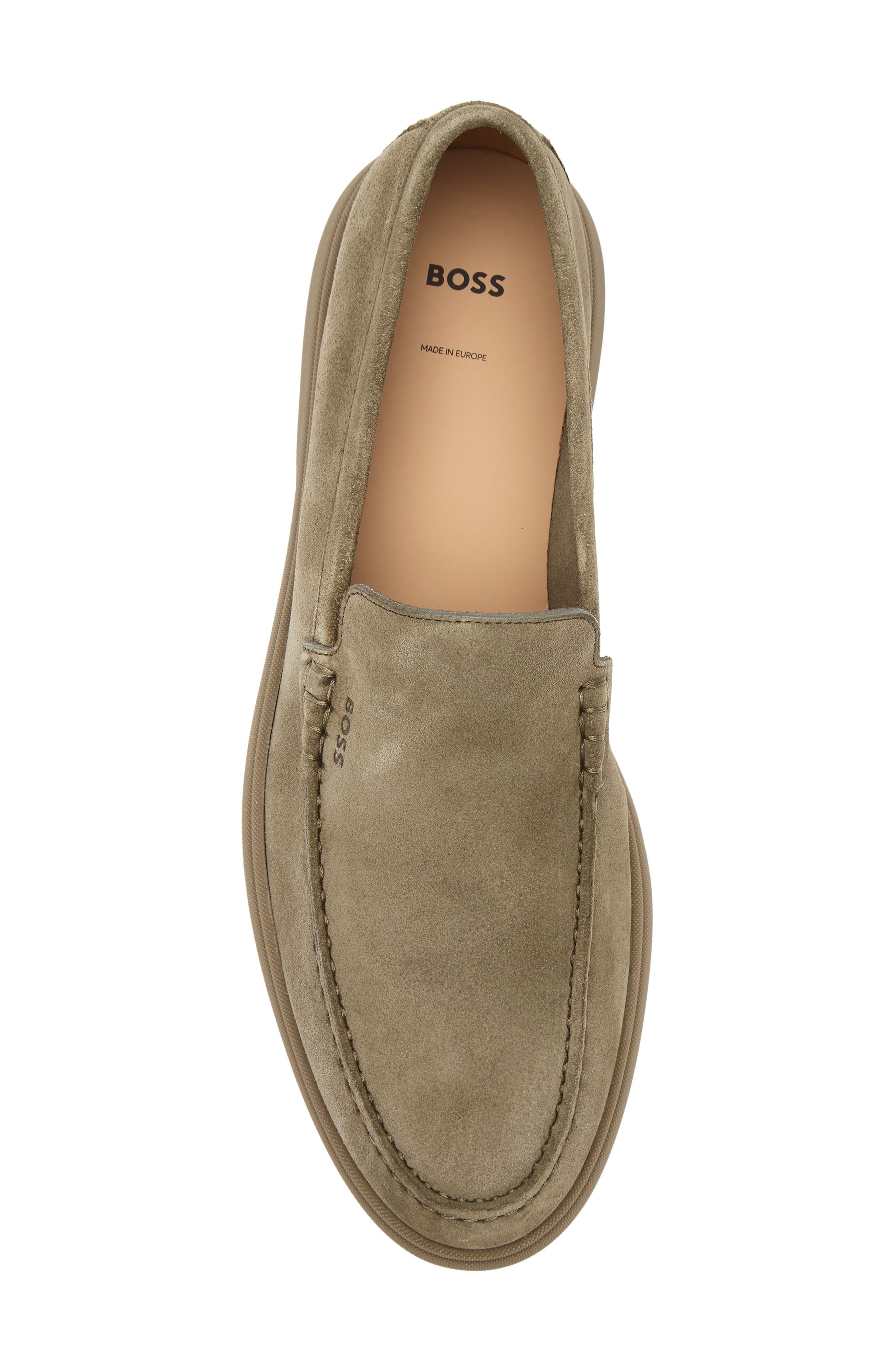 BOSS Sienne Moc Toe Loafer, Alternate, color, Open Green