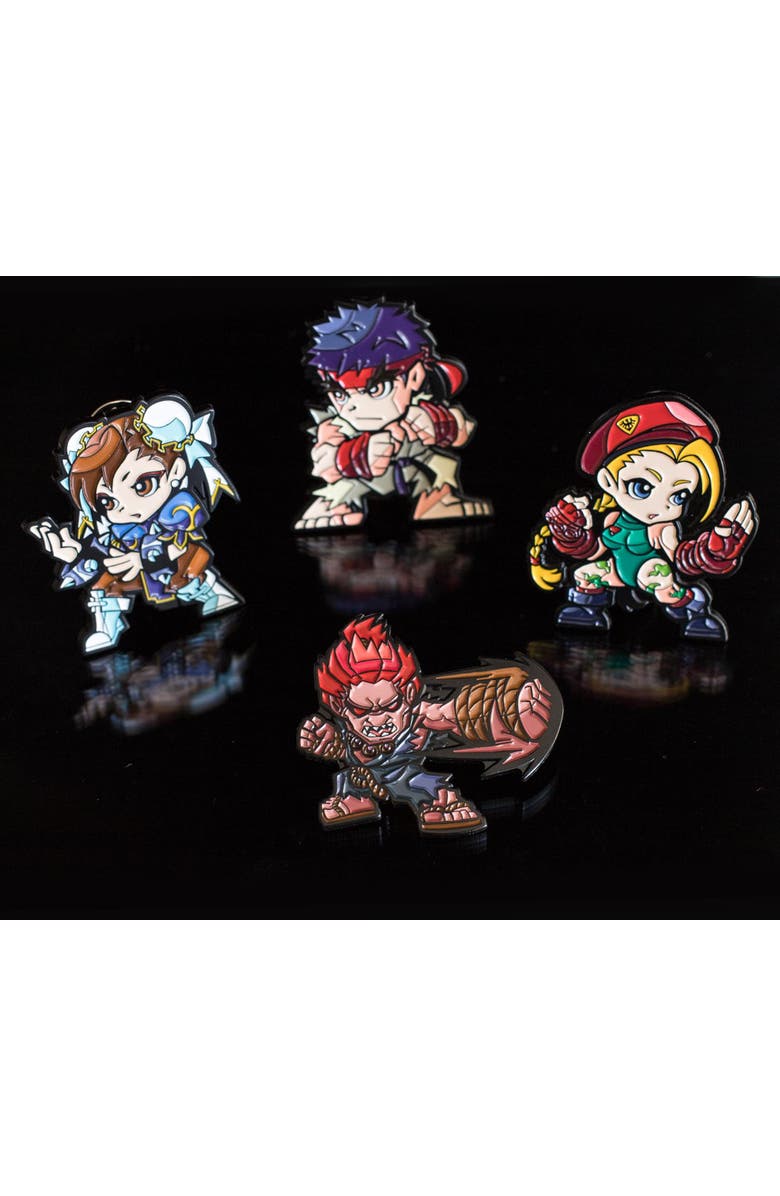 Toynk Street Fighter Collectible Enamel Pins | Set of 4 | Toynk Exclusive, Alternate, color, Yellow