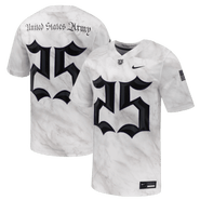 Nike Men's Nike #25 White Army Black Knights Army 250 Collection Game Jersey