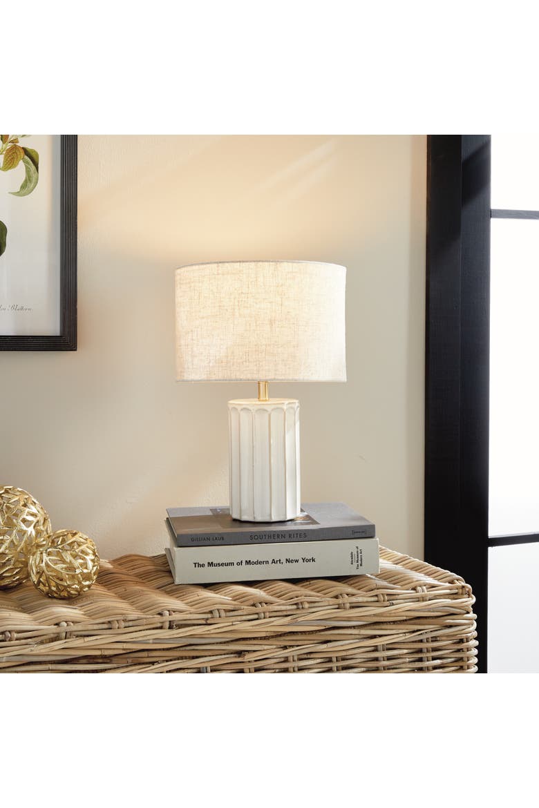 Austin Table Lamp, Alternate, color, White