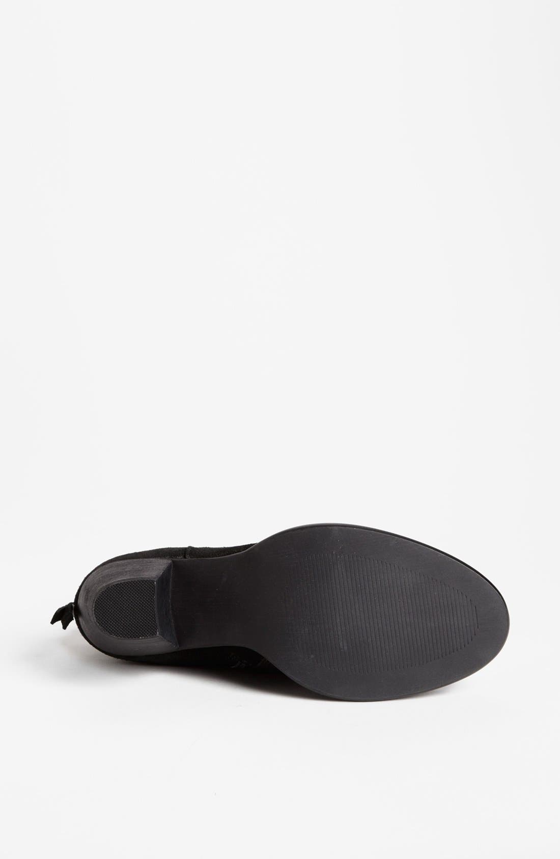 'Milaan' Bootie, Alternate, color, BLACK SUEDE