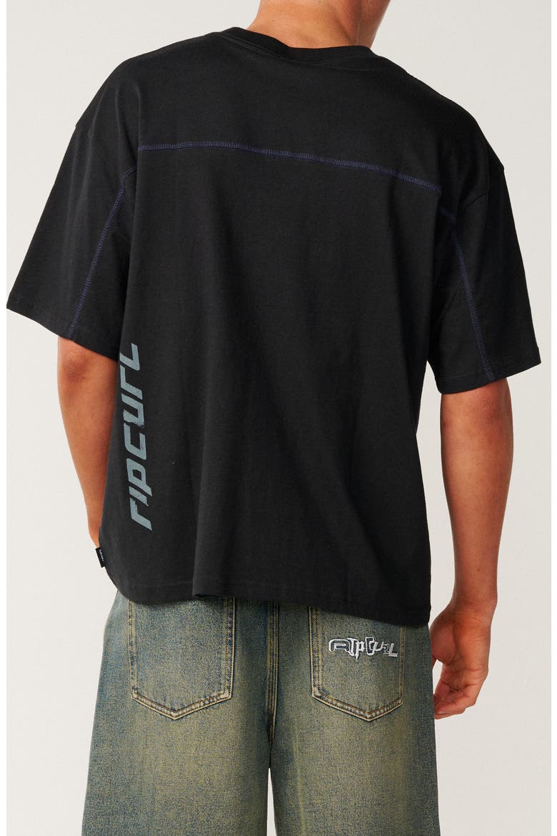 Archive Thrashed Cotton Graphic T-Shirt, Alternate, color, BLACK