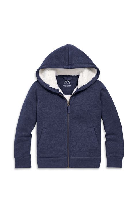 Teddy Fleece-Lined Zip Hoodie