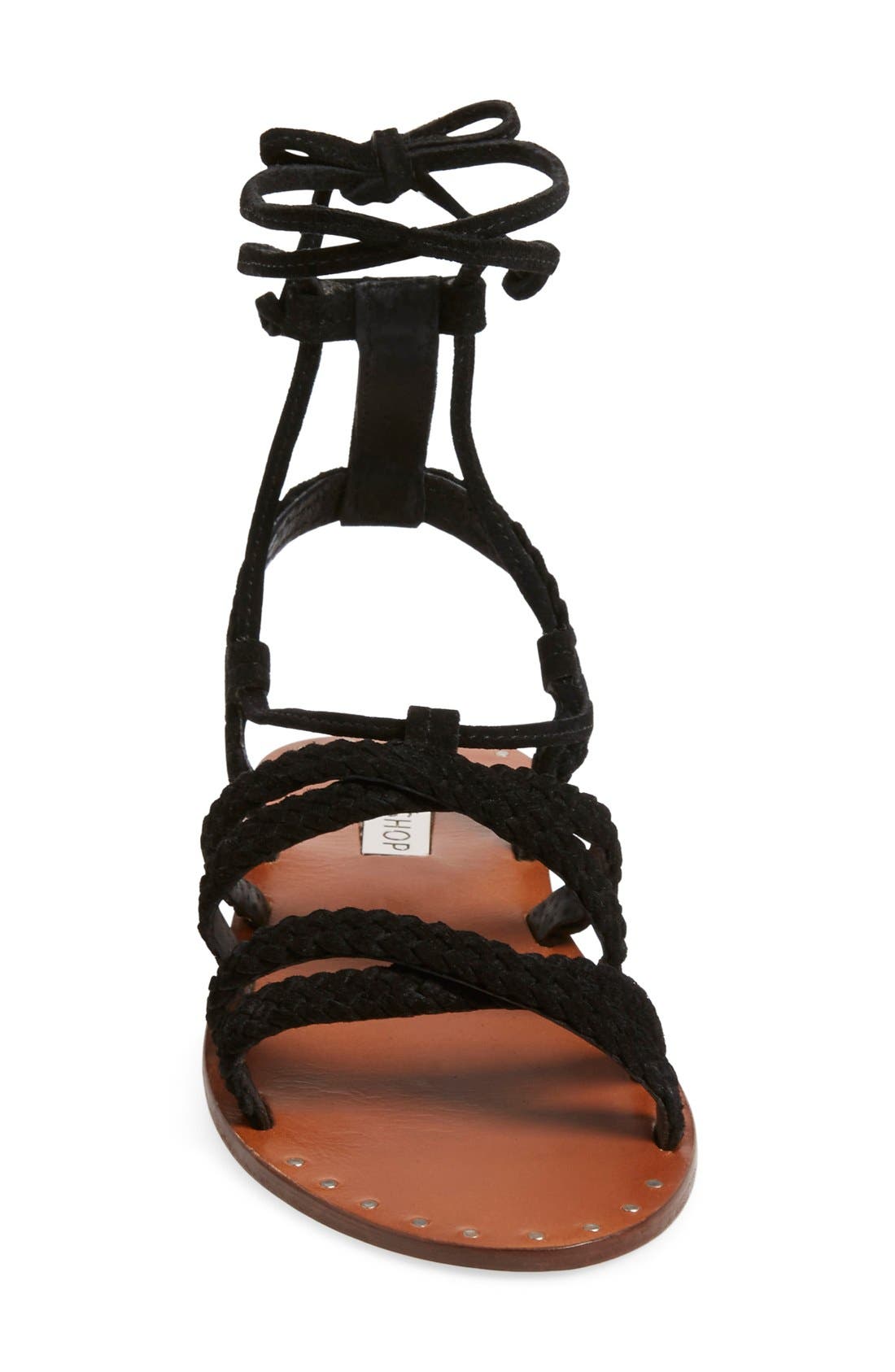 Topshop 'Farewell' Gladiator Sandals, Alternate, color, 