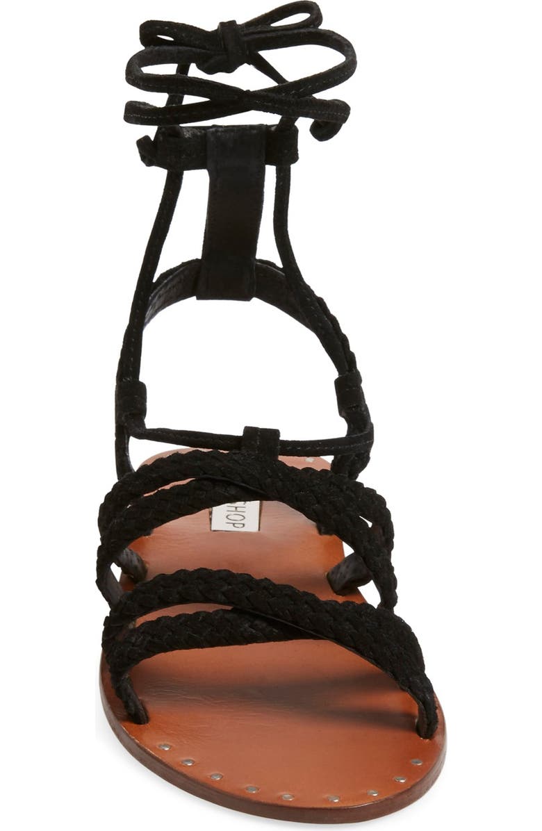 Topshop 'Farewell' Gladiator Sandals, Alternate, color,