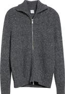 Eleventy Wool & Cashmere Blend Zip Cardigan