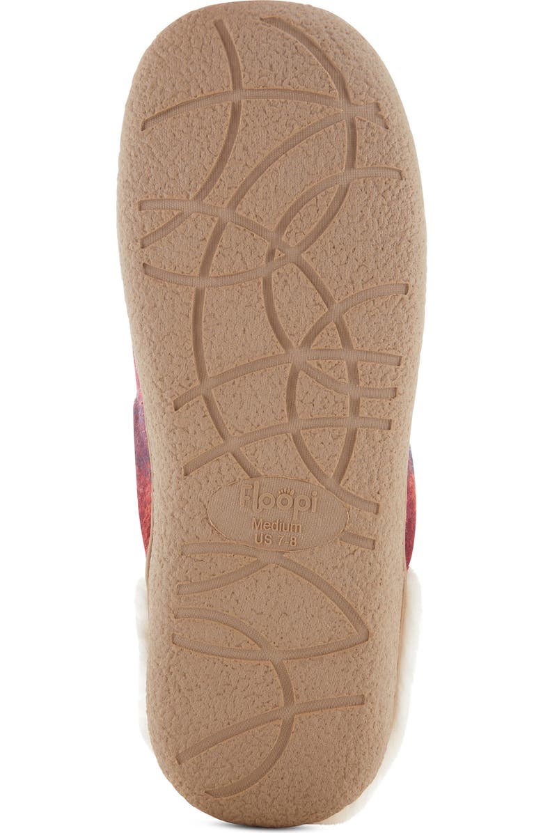 FLOOPI Faux Shearling Lined Slipper, Alternate, color, Red