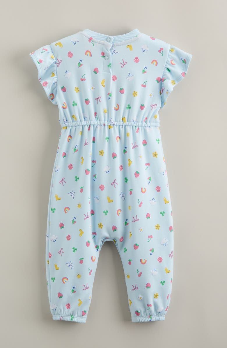 Tucker + Tate Ruffle Sleeve Romper, Alternate, color, Blue Delicate Rainy Day