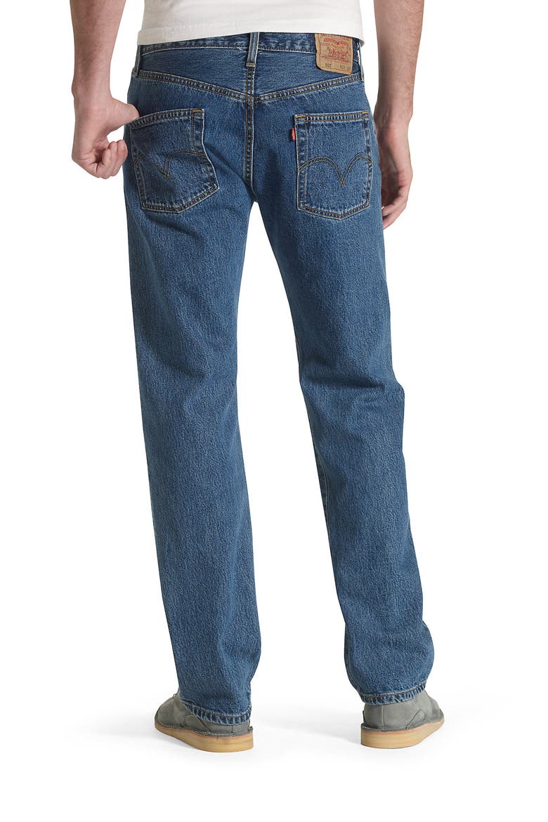 LEVIS 501 Original Jeans, Alternate, color, DARK STONEWASH