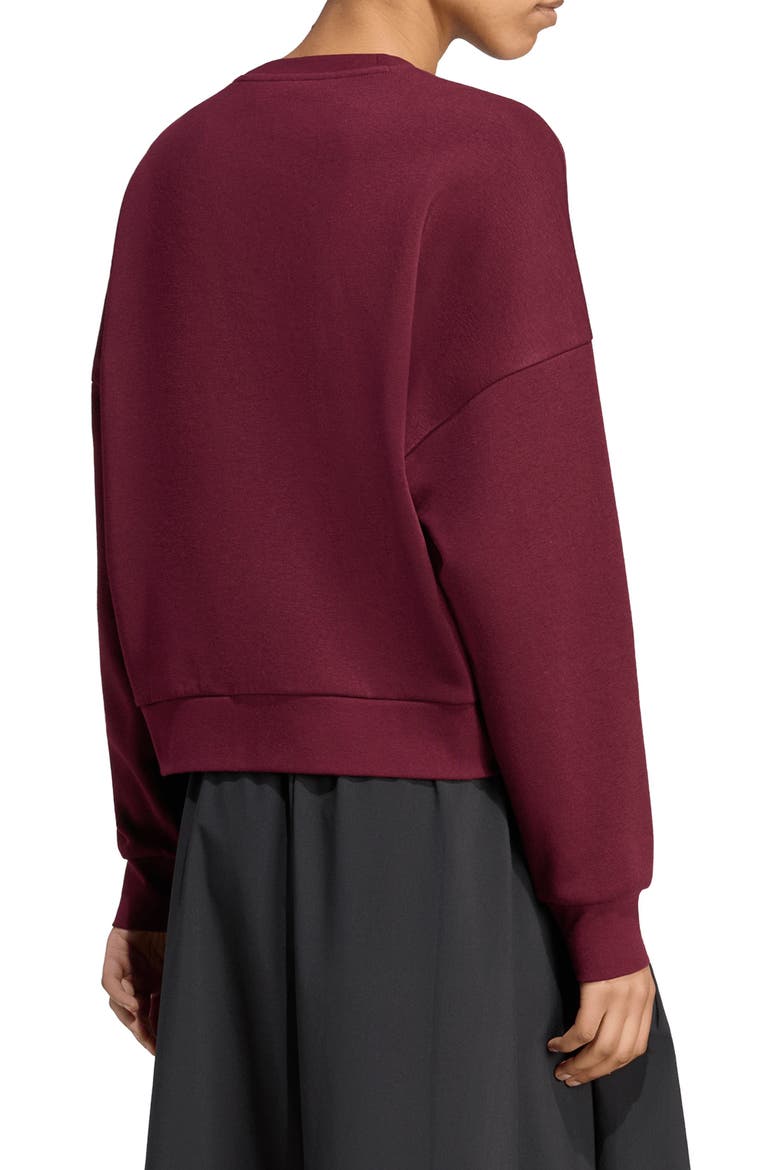 Logo Sweatshirt, Alternate, color, MAROON/ WHITE