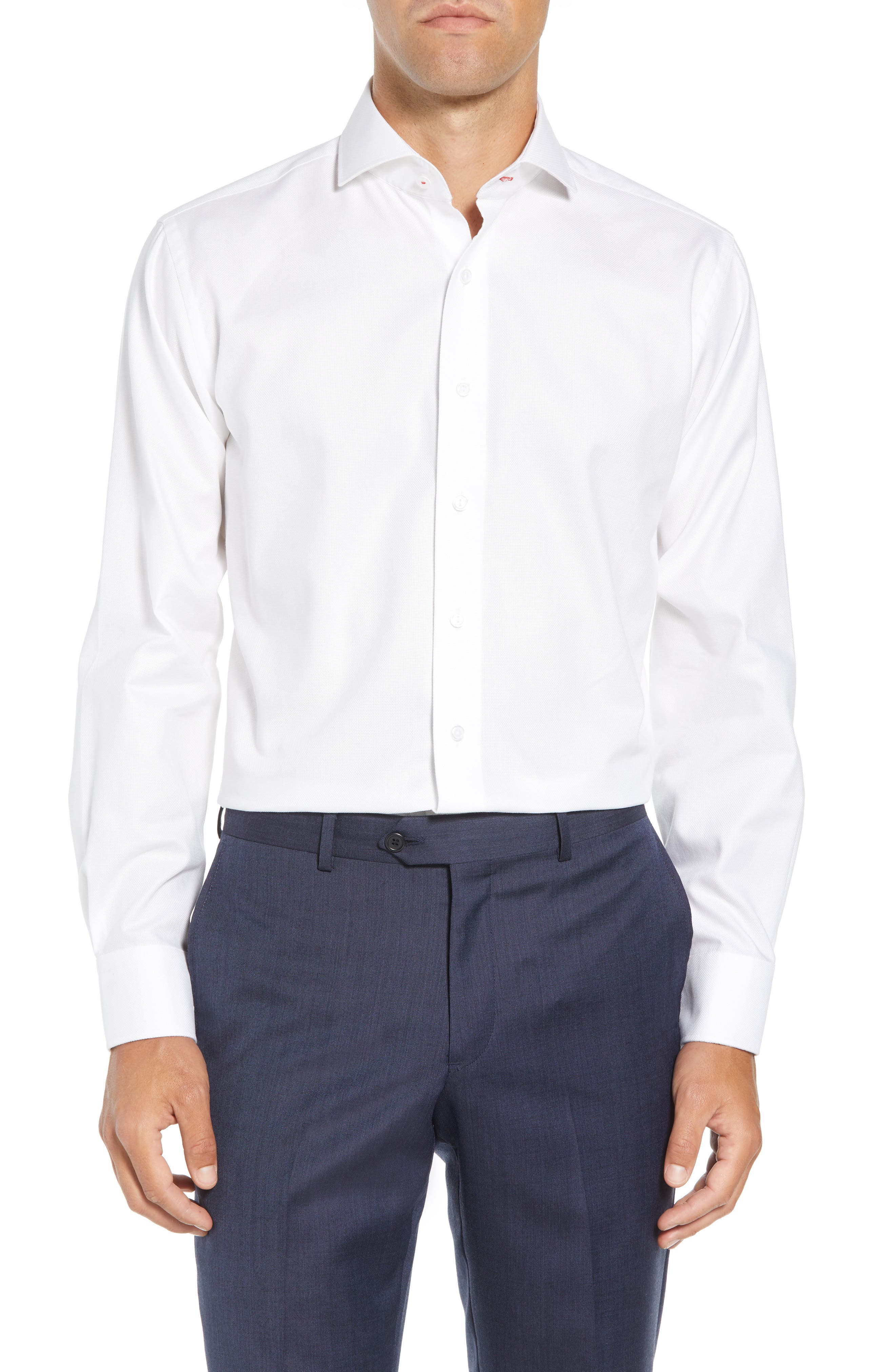 Regular Fit Solid Dress Shirt