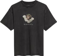 ID Supply Co Floral Cherub Graphic T-Shirt