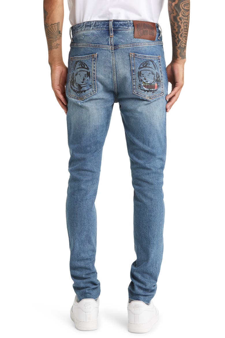 Moon Trail Rip & Repair Stretch Jeans, Alternate, color, ASTRA