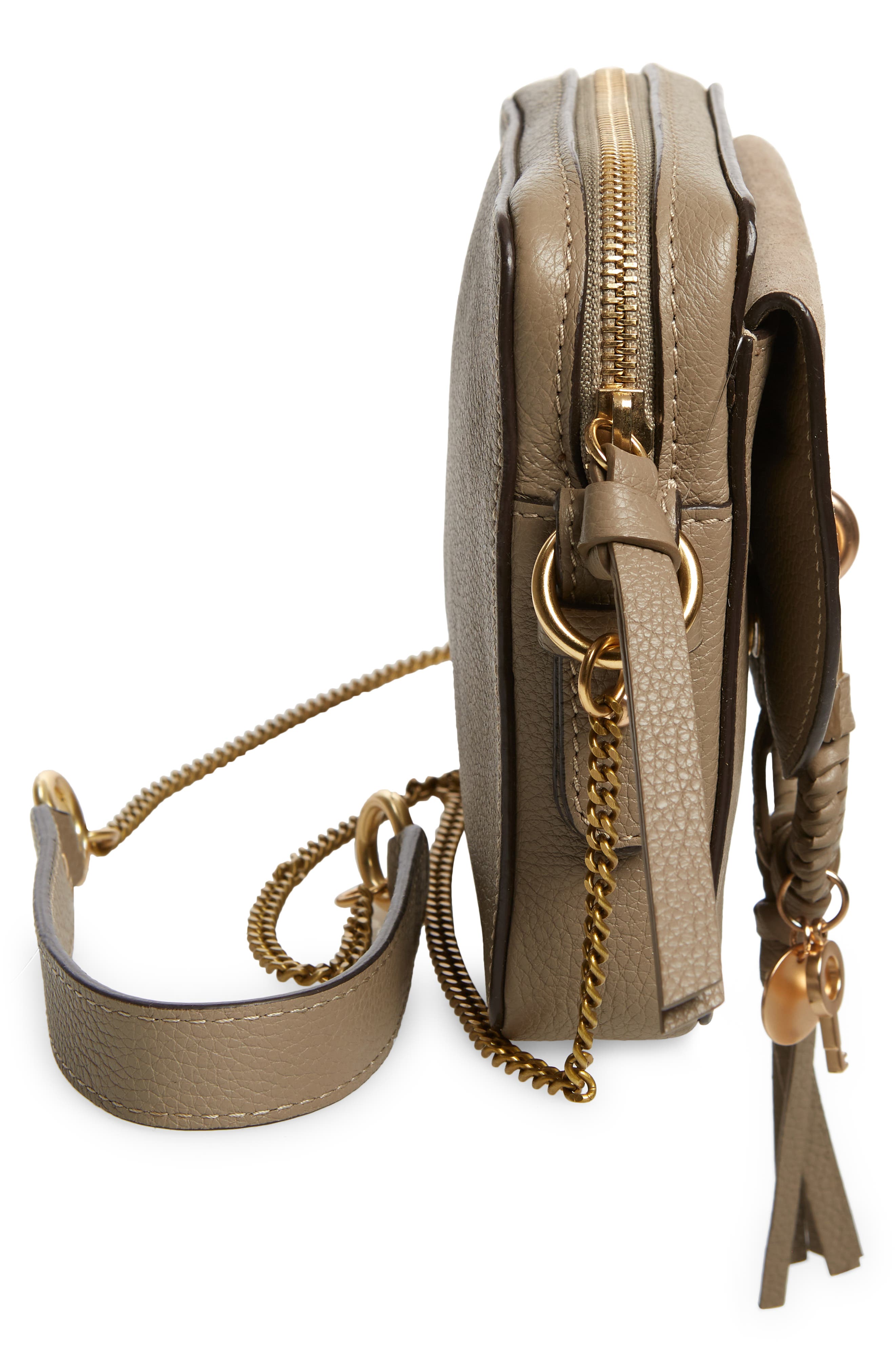 See by Chloé Small Joan Suede & Leather Crossbody Bag, Alternate, color, 