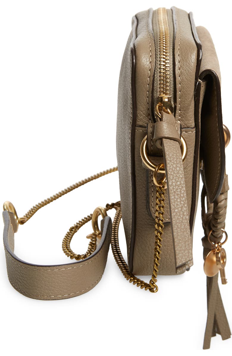 See by Chloé Small Joan Suede & Leather Crossbody Bag, Alternate, color,
