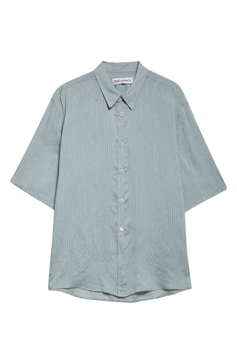 OUR LEGACY Beyond Button-Up Shirt, Alternate, color, Geo Stripe Ceremonial Viscose