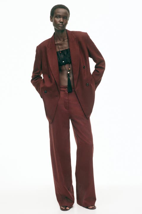 Linen-blend Trousers