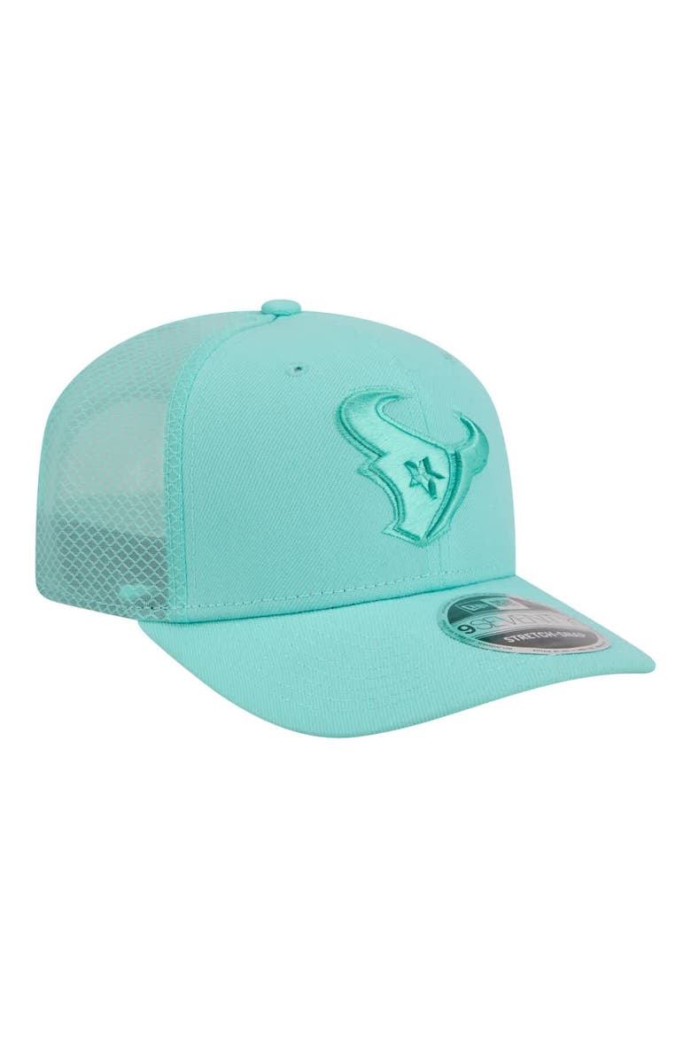 Men's New Era  Turquoise Houston Texans Color Pack 9SEVENTY Adjustable Hat, Alternate, color, Turquoise