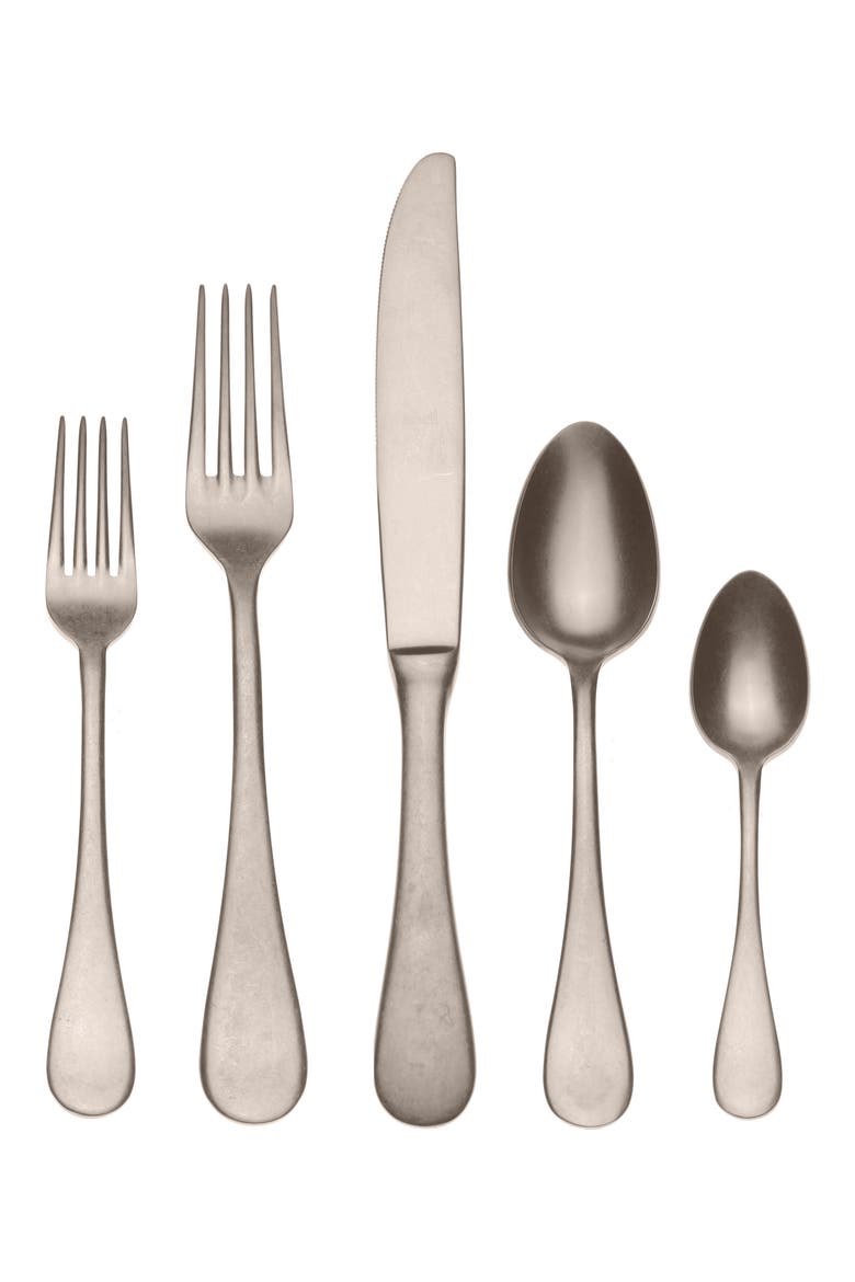 Distressed 5-Piece Place Setting, Main, color, DISTRESSED CHAMPAGNE
