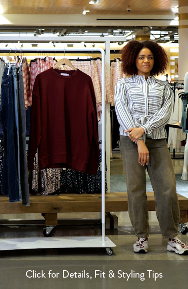 Lightweight Oversize Cotton Sweatshirt, sales video thumbnail