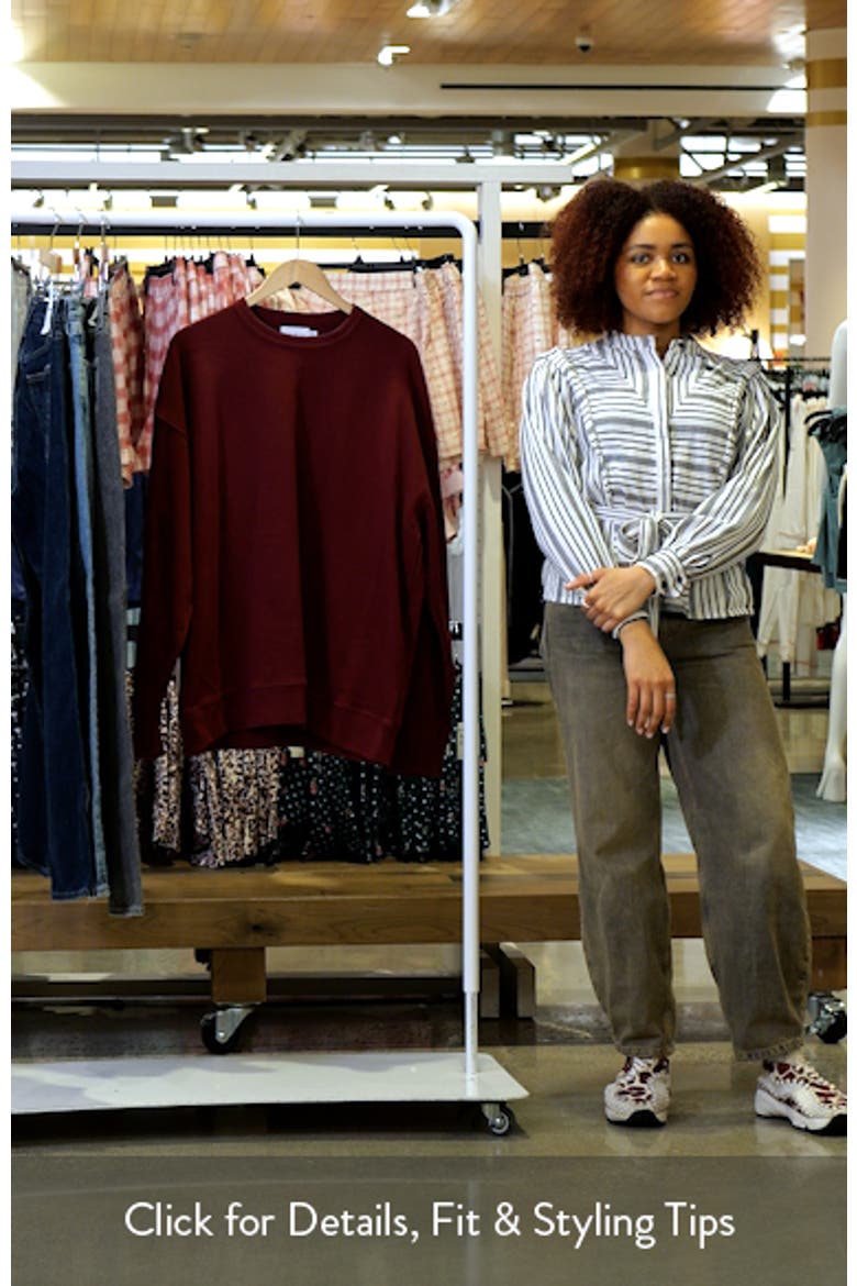 Lightweight Oversize Cotton Sweatshirt video