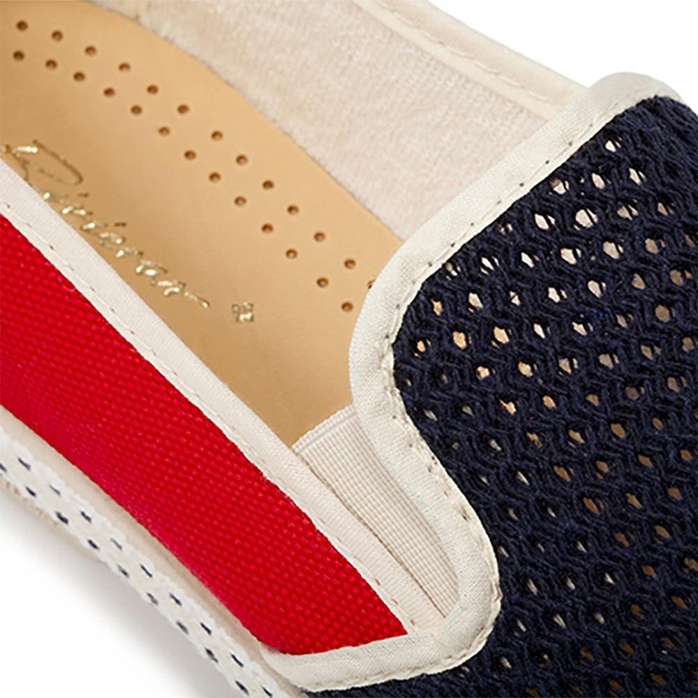 Classic Canvas & Mesh Slip-On Loafer, Alternate, color, Red white and blue