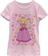 NINTENDO Girl's Nintendo Princess Peach Girls Rule Graphic T-Shirt