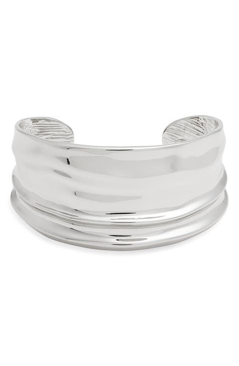 Molten Wide Cuff Bracelet