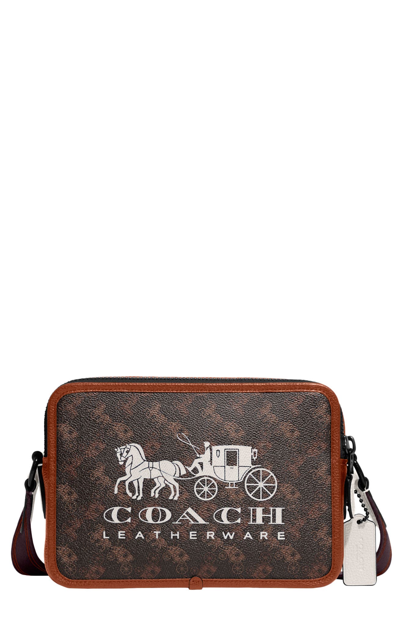 COACH Charter Leather Crossbody Bag, Main, color, 