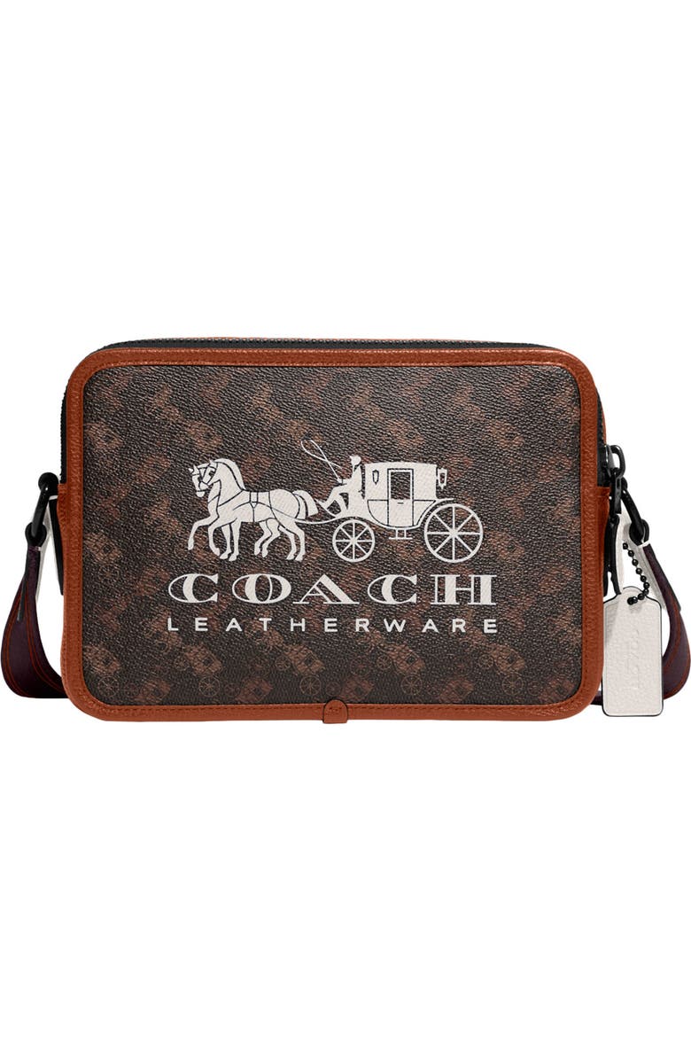 COACH Charter Leather Crossbody Bag, Main, color,