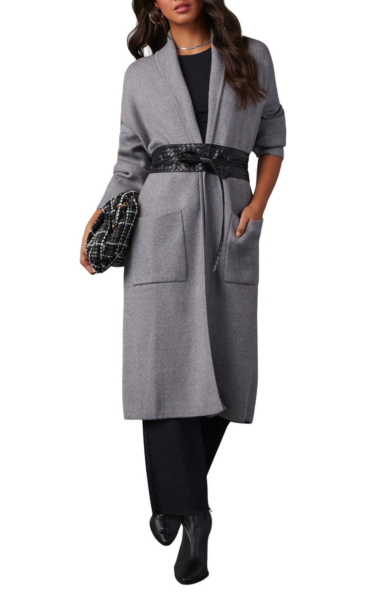 VICI Collection Coletti Longline Open Front Duster, Main, color, Grey