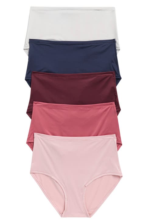 Assorted 5-Pack Ultimate Stretch Breathable Hipster Briefs