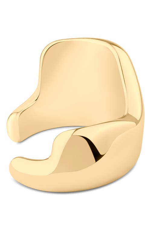 Jardin Molten Asymmetric Cuff Bracelet In Gold